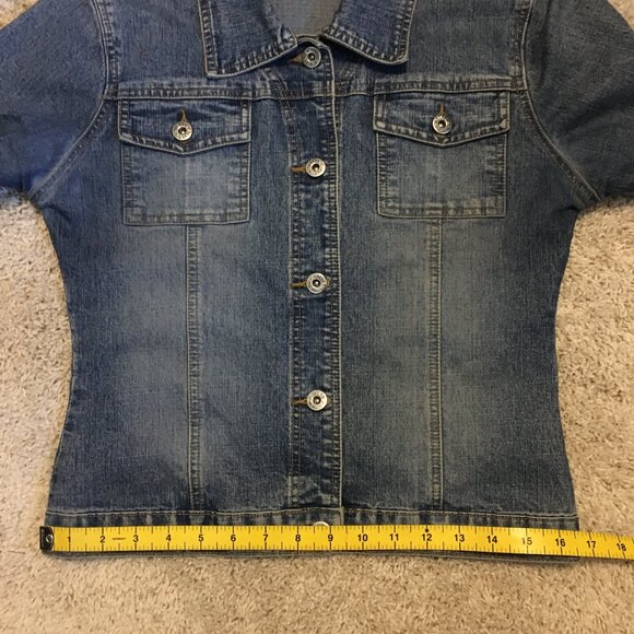 BONGO Blue Washed Denim Jean Jacket - Picture 12 of 14